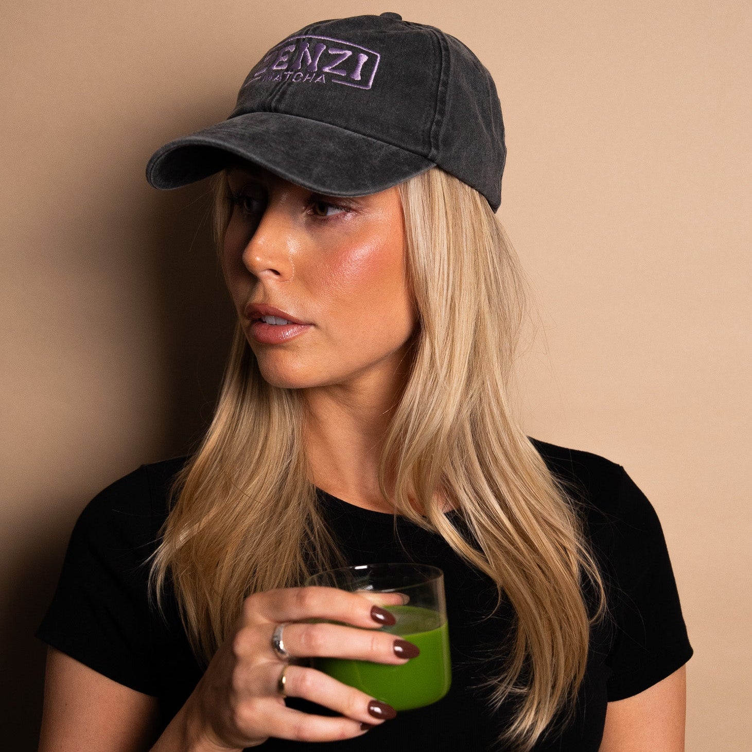 Zenzi Vintage Black Cap